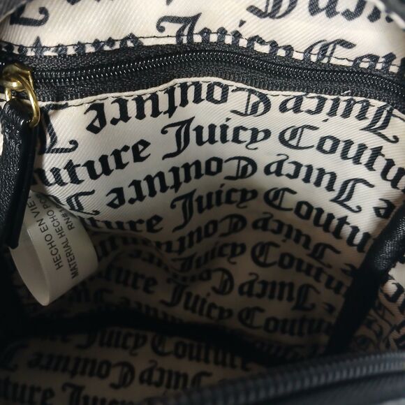 New Juicy Couture Black Leather Mini Backpack Purse - Picture 8 of 10